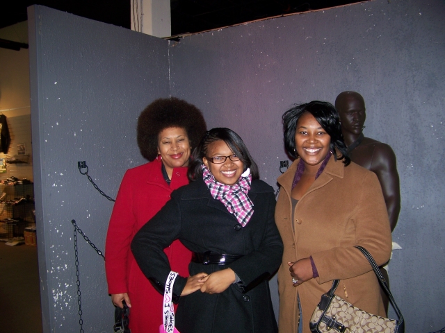 Vicki Clay, Candace Davis and Orisa Durggin (Pats Daughter)at the Apex Museum Atlanta, GA.