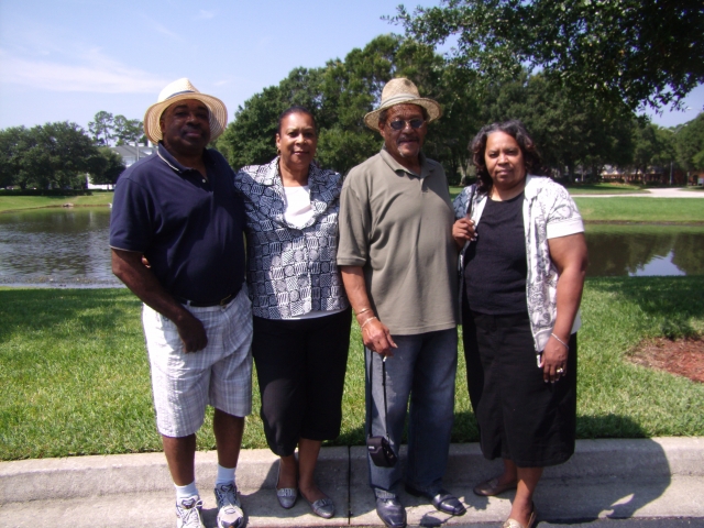 Mark Clay grand daughters Marilyn and Pat and their husbands Cecil and Farris