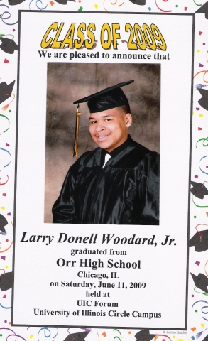 Larry Woodard, Jr.(grandson of Doris Woolfolk Richardson)