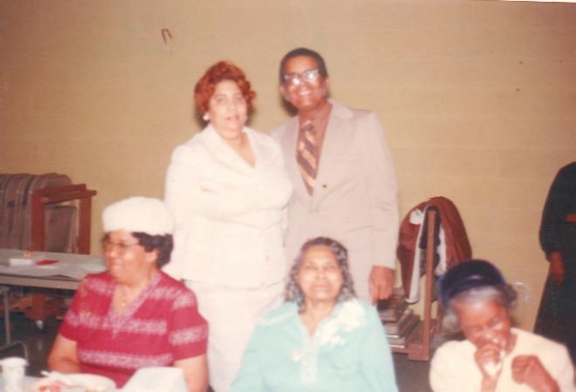 Greta Dalks, Norvel Woolfolk, Chrisine Hull, Myrtle Clemons and Mary Jenkins